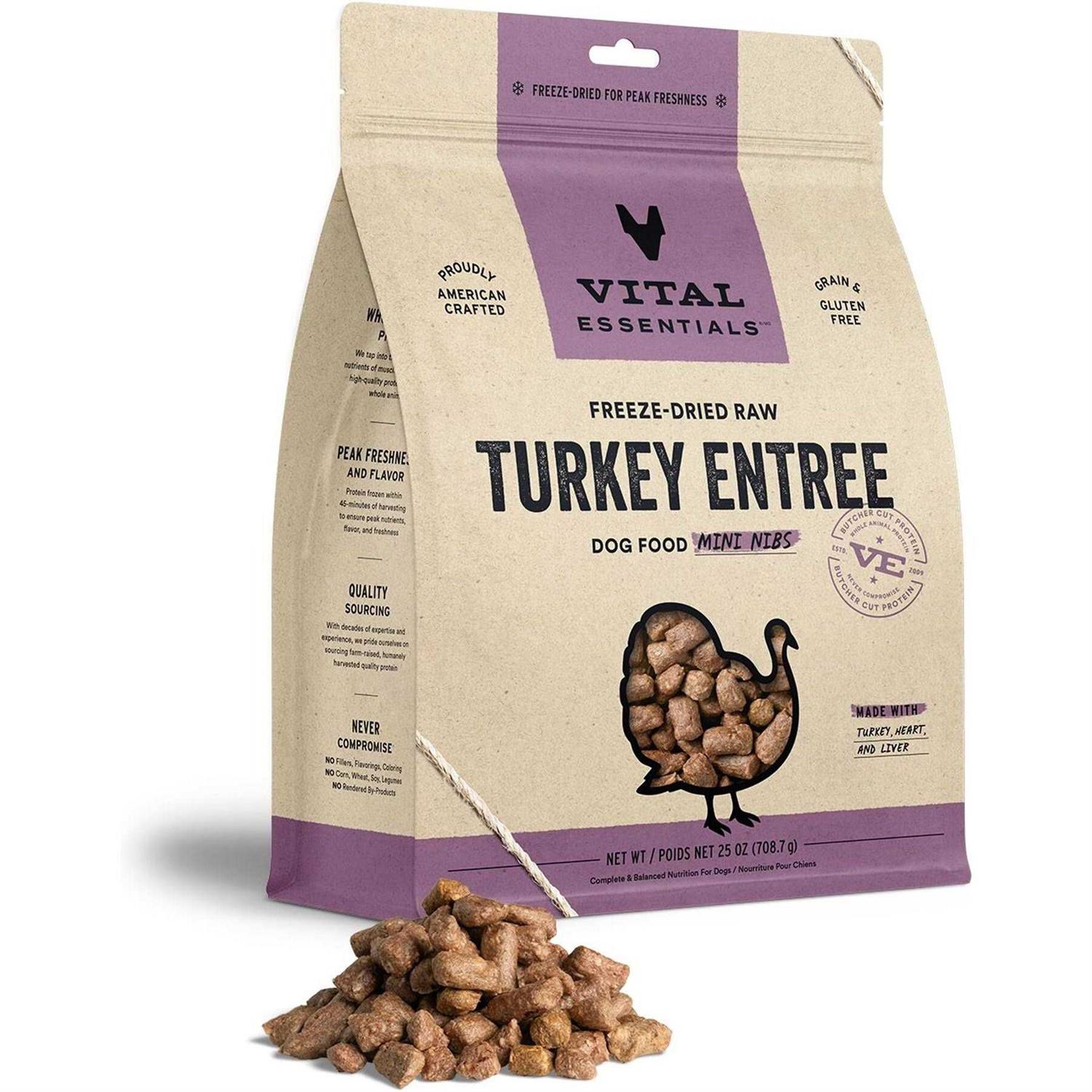Vital Essentials Freeze-Dried Mini Nibs Dog Food - Healthber
