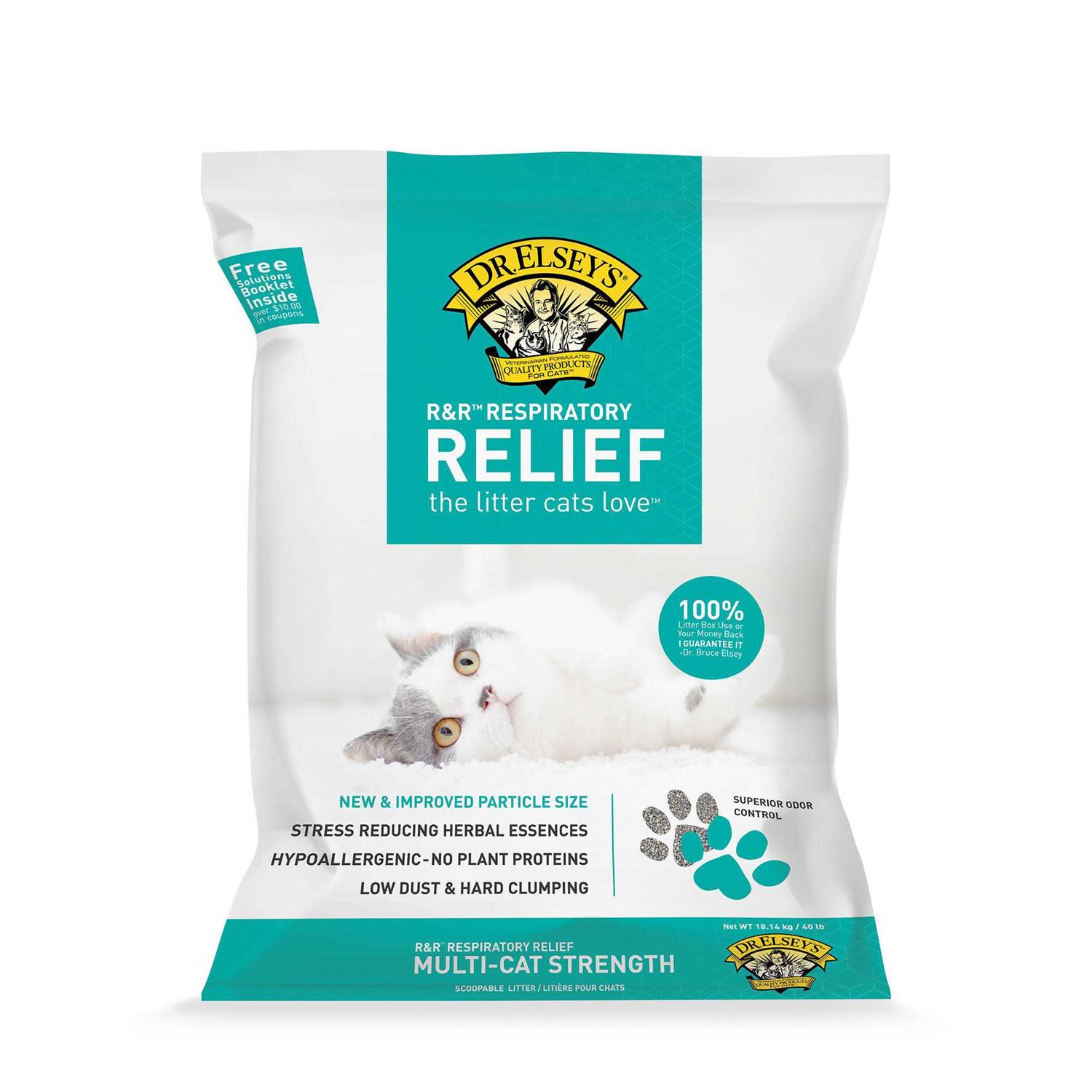 Dr. Elsey’s R&R Stress-reducing Clumping Clay Cat Litter - Healthber