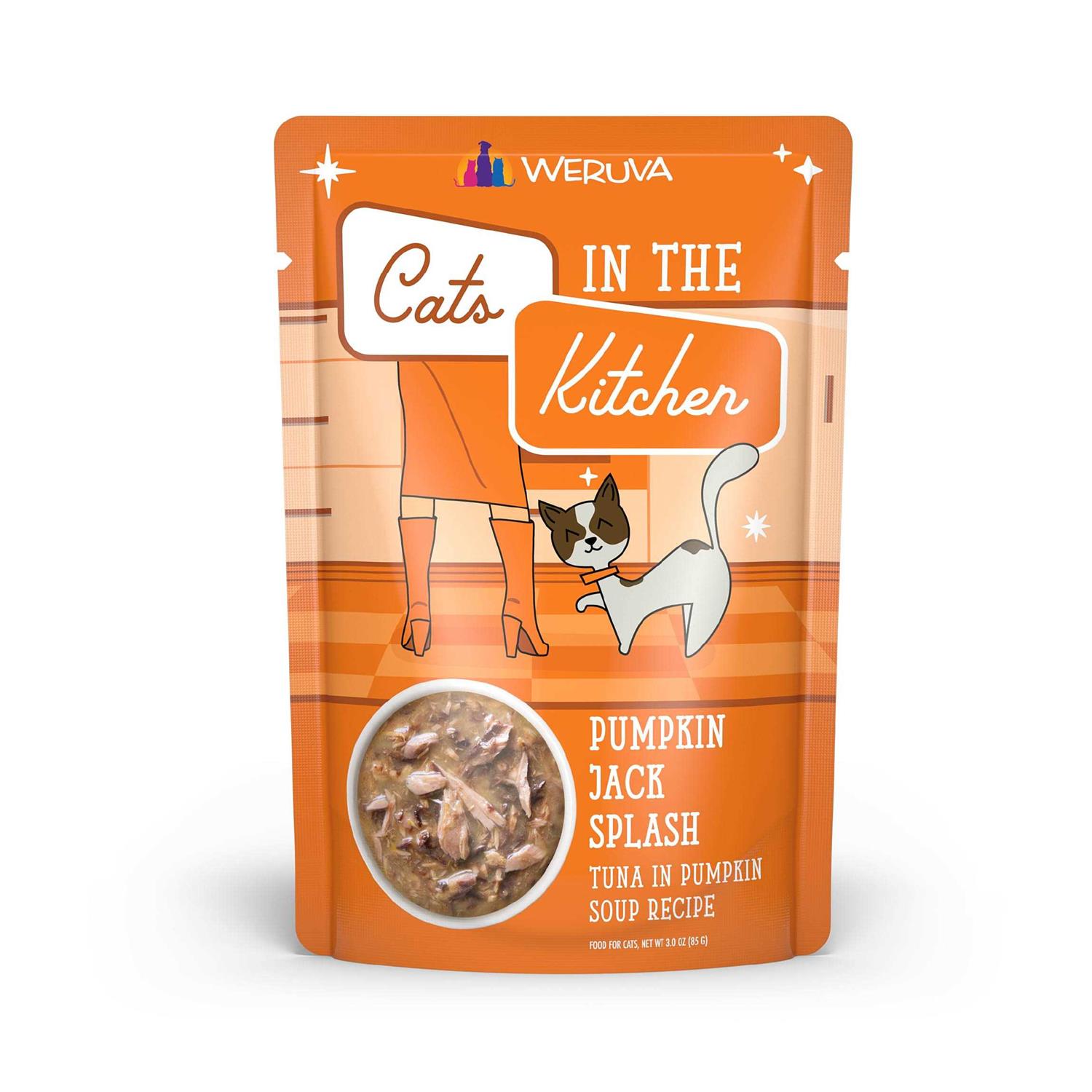 Weruva Cats in the Kitchen Pumpkin Jack Splash Pouches Wet Cat Food - Healthber
