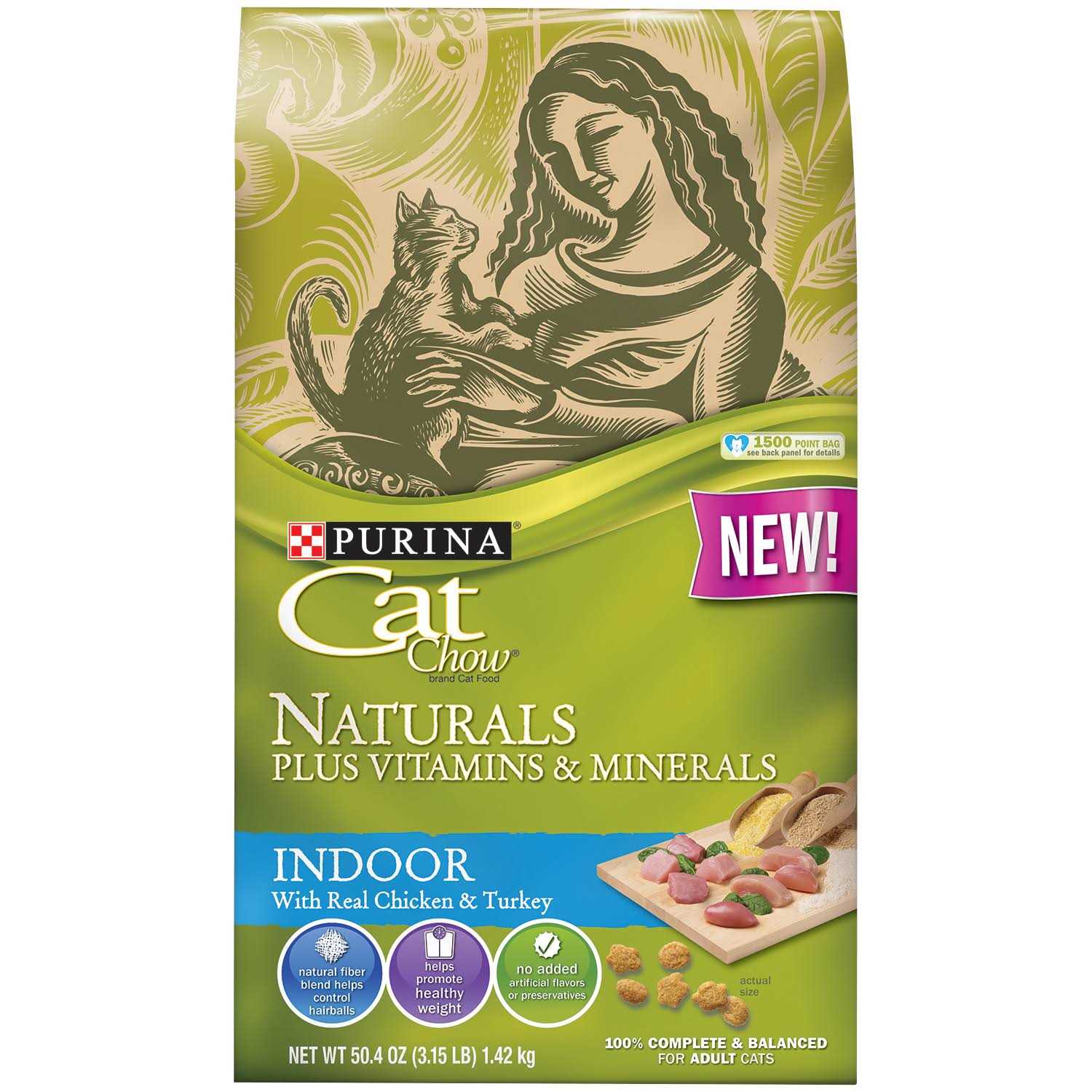 Purina Cat Chow Naturals Indoor Dry Cat Food - Healthber