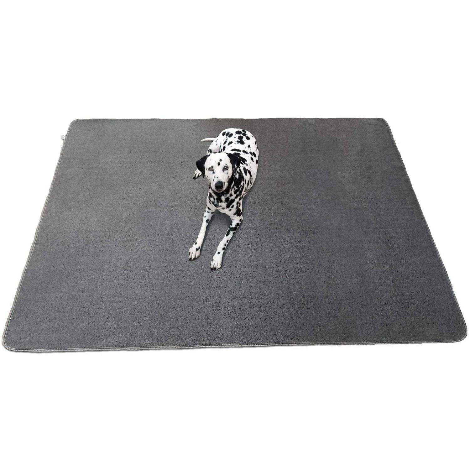 kluein pet playpen mat 72×72 jumbo washable puppy pad dog pen mat soft fleece top waterproof non-slip dog mat - Healthber