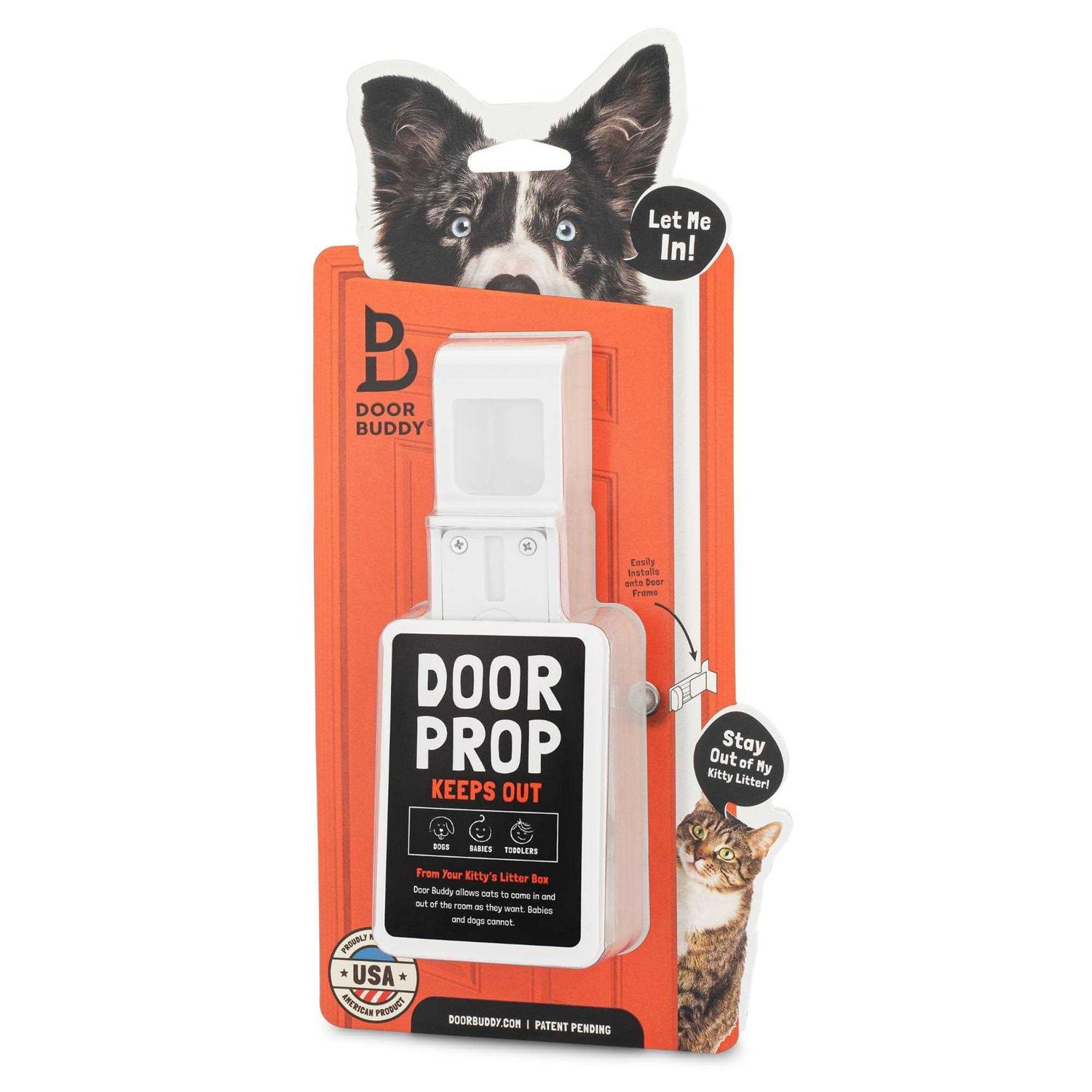 Door Buddy Door Prop for Cats Easiest Cat Door Latch Holder to Keep Interior Door Open for Pets - Healthber