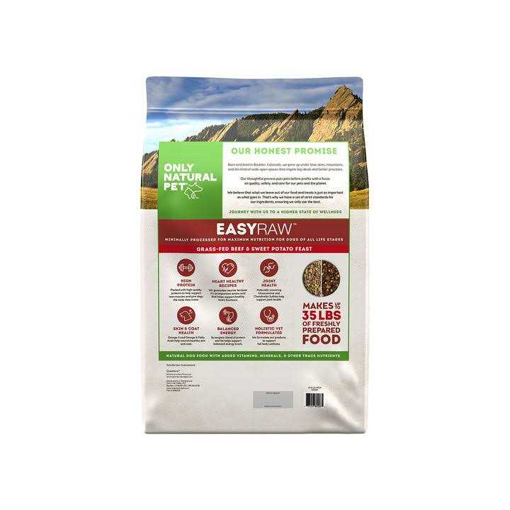 EasyRaw Grass-Fed Beef with Sweet Potato Feast Dehydrated Dog Food - Healthber