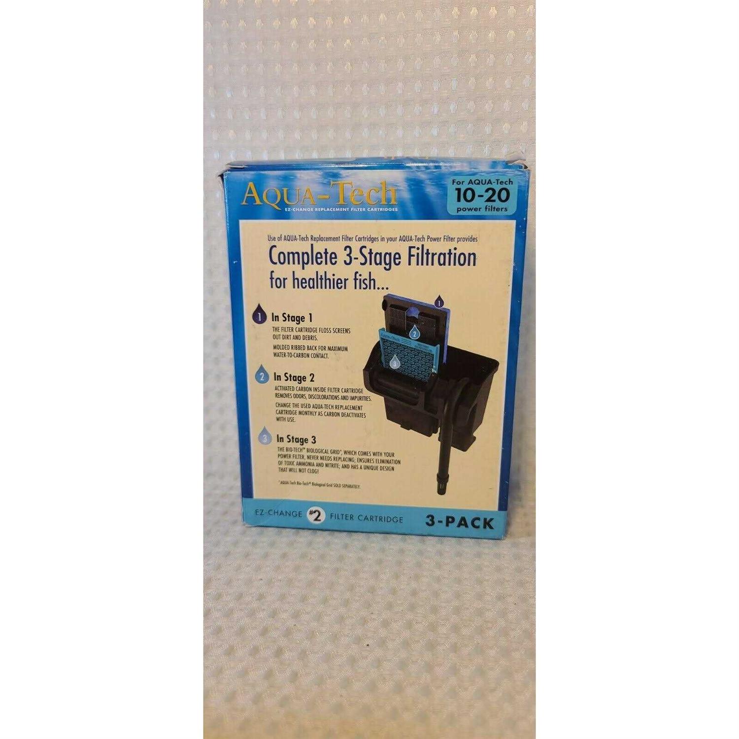Aqua-Tech EZ-Change Aquarium Filter Cartridge for 10-20G Filters - Healthber