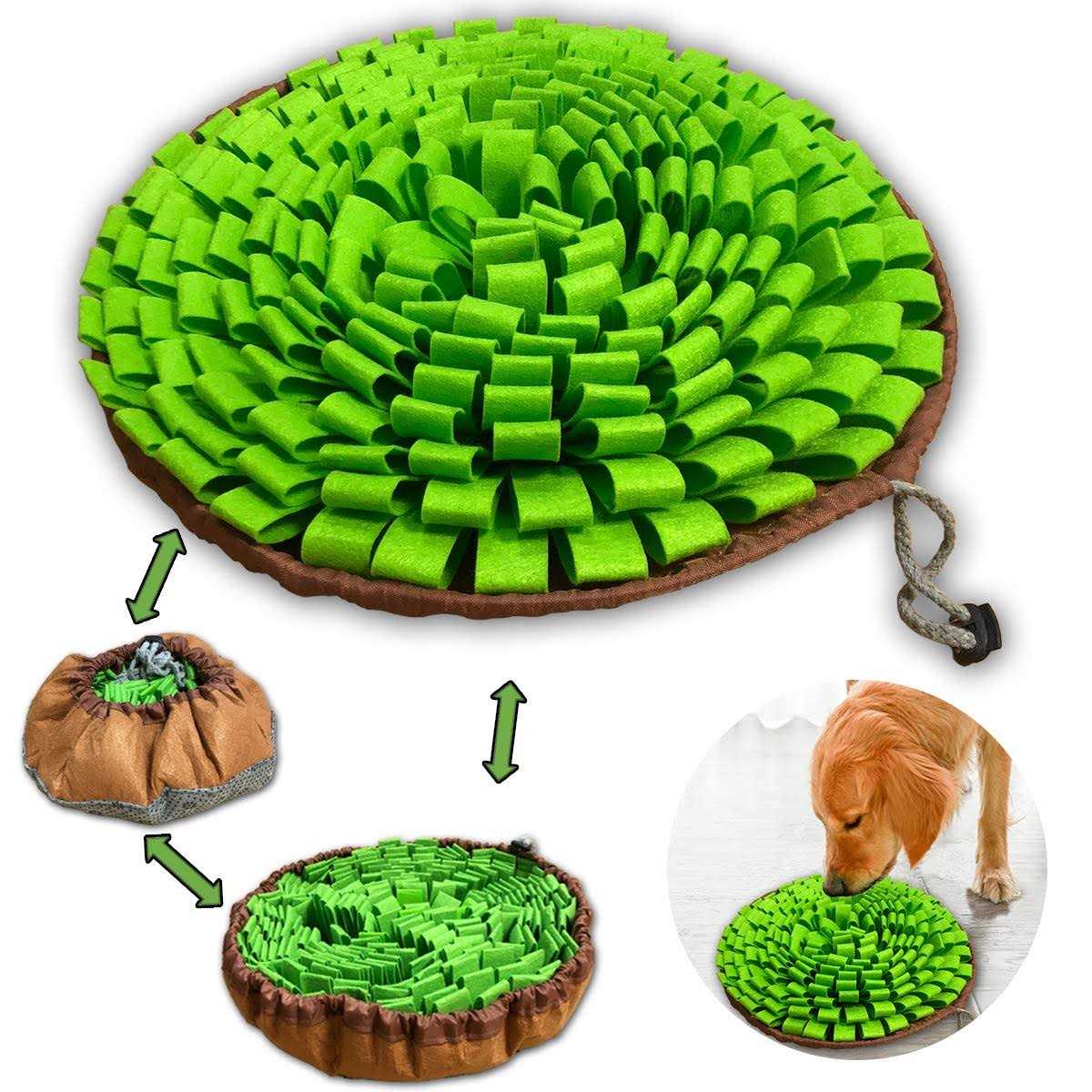 NEECONG Pet Snuffle Mat for Dogs,Interactive Feed Puzzle for Boredom,Encourages Natural Foraging Skills for Cats Rabbits Dogs Bowl - Healthber