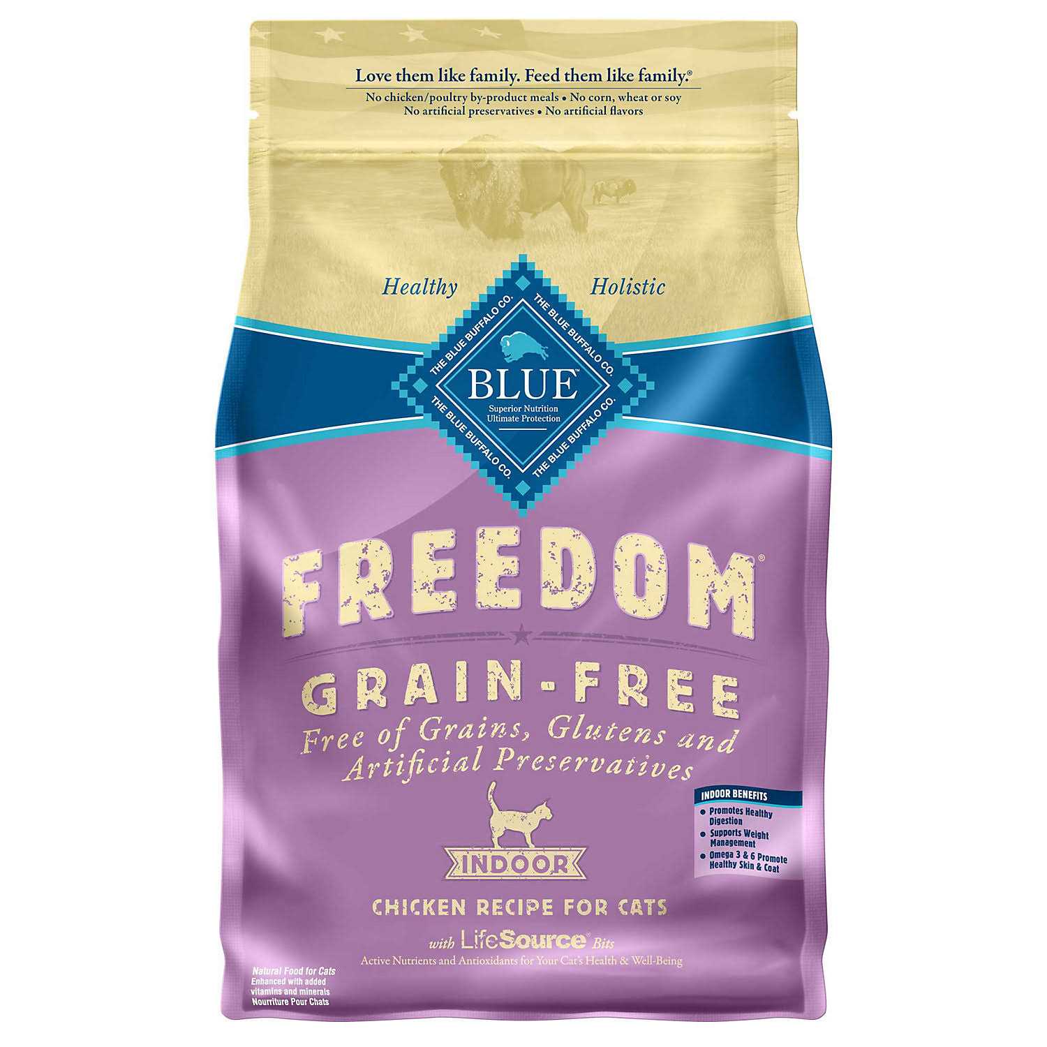 BLUE Freedom Grain-Free Indoor Adult Dry Cat Food - Healthber