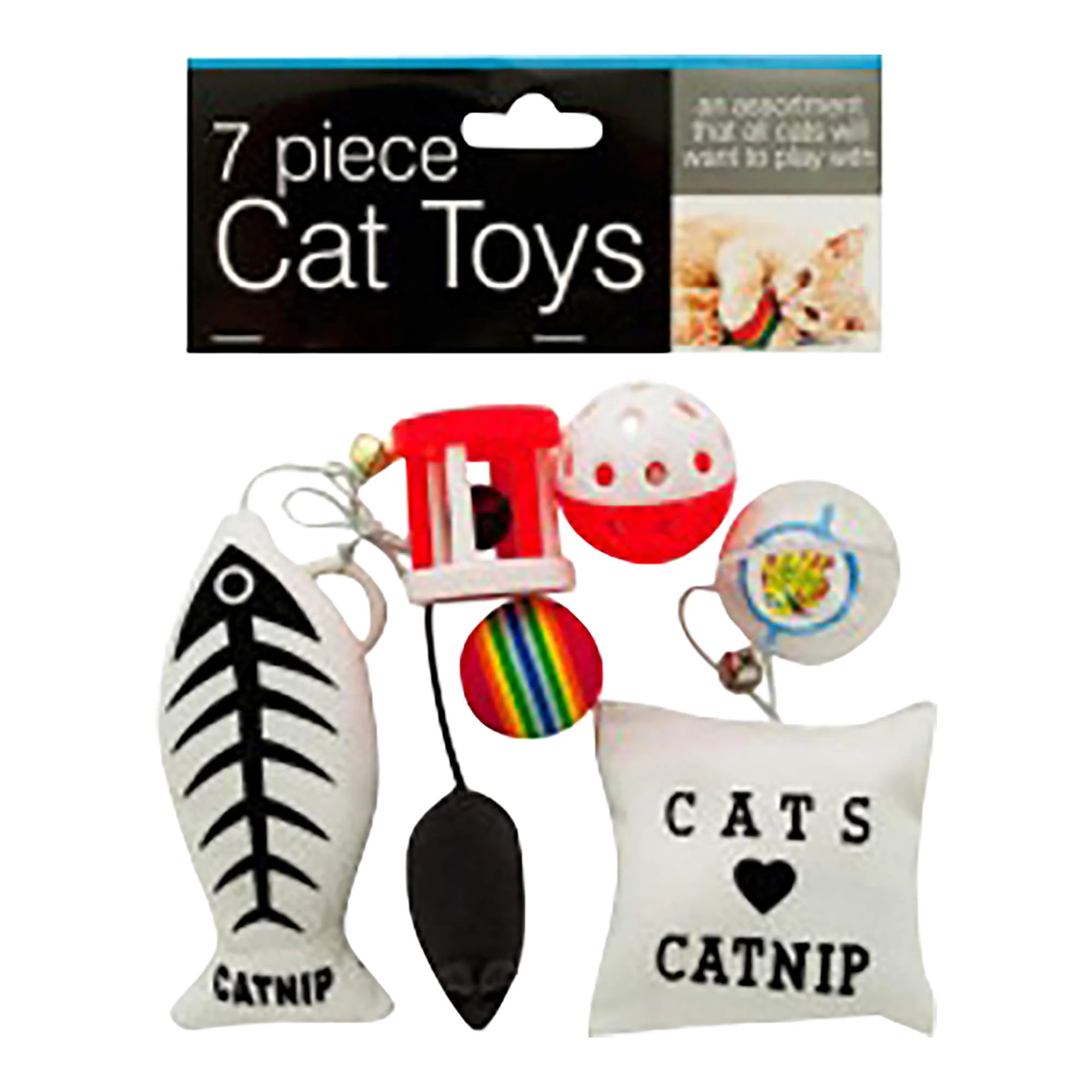 Cat Toys Set, 7 pk - Healthber