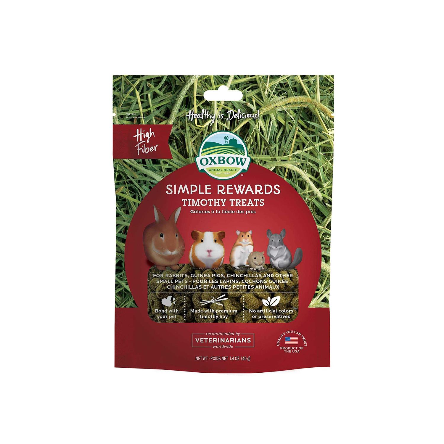 Oxbow Simple Rewards Timothy Treats - Healthber