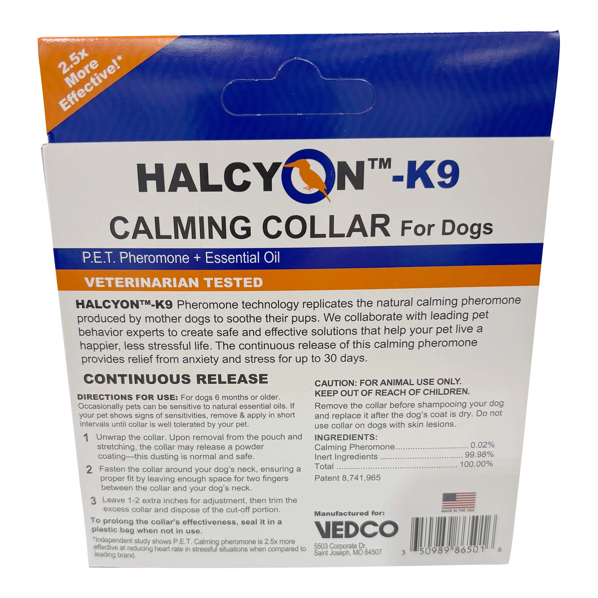 Halcyon K9 Calming Collar for Dogs - Healthber