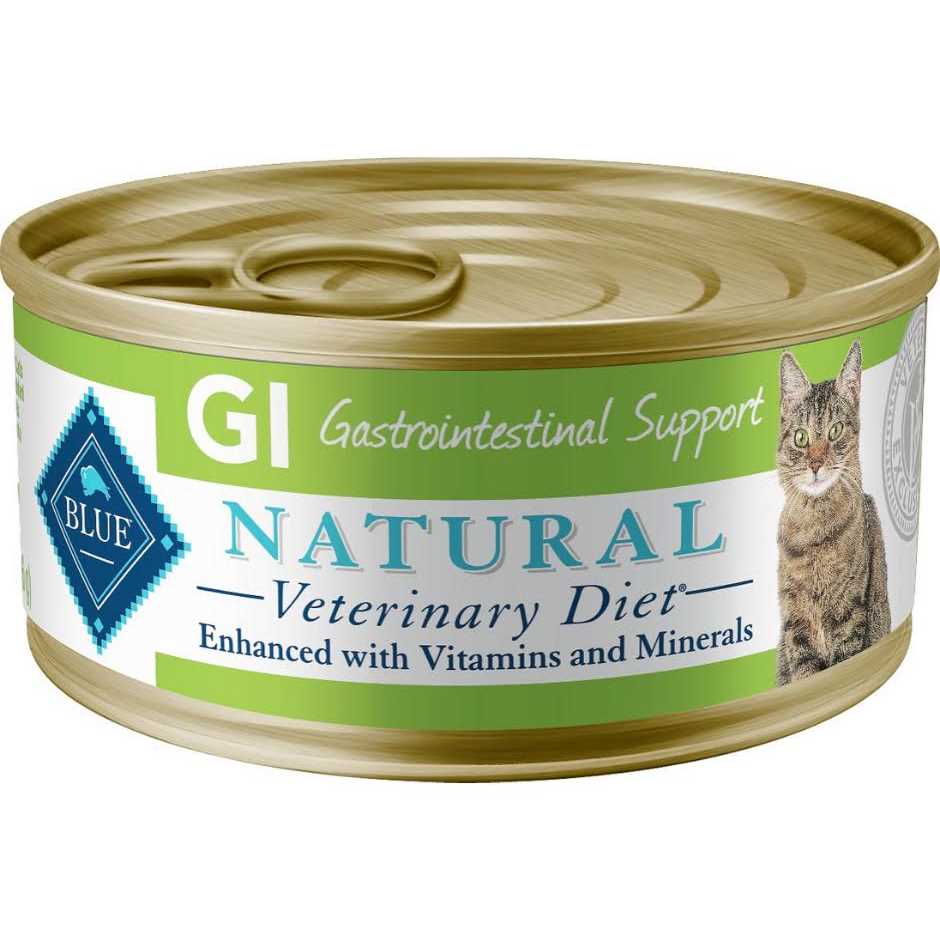 Blue Buffalo Natural Veterinary Diet Blue Natural Veterinary Diet Gi Gastrointestinal Support Canned Cat Food 24/5.5 oz - Healthber
