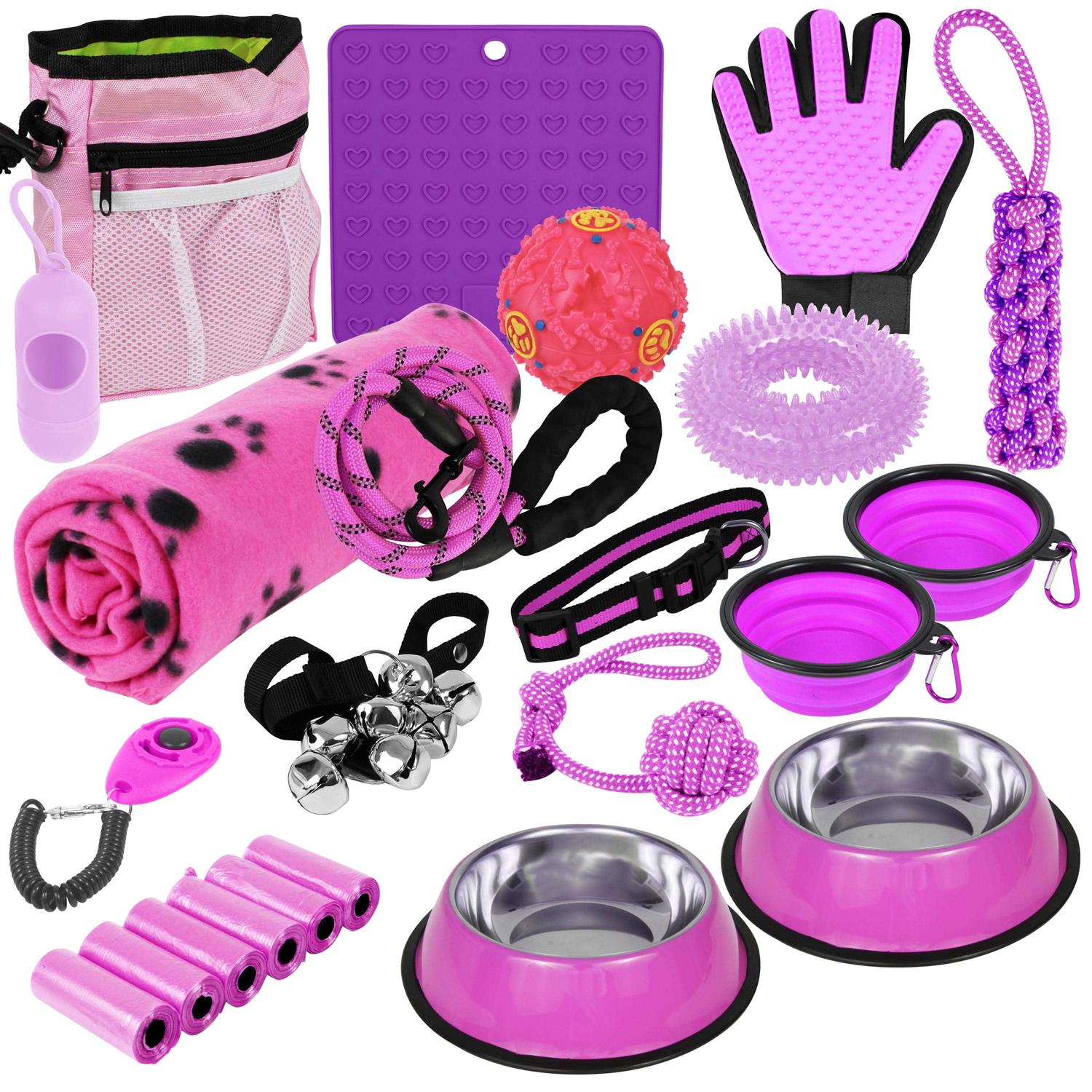 Setonware Puppy Starter Kit Dog Toys Dog Bed Blankets Puppy Dog Grooming Tool - Healthber