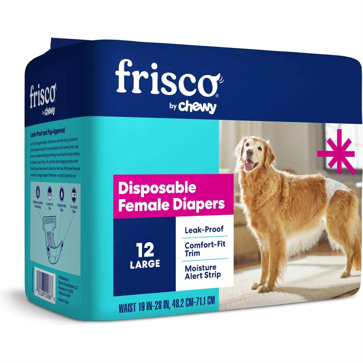 Frisco Disposable Female Dog Diapers - Healthber