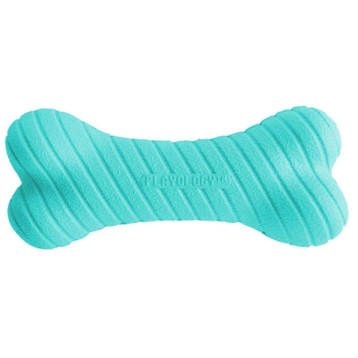 Playology Dual Layer Bone Peanut Butter Dog Toy - Healthber