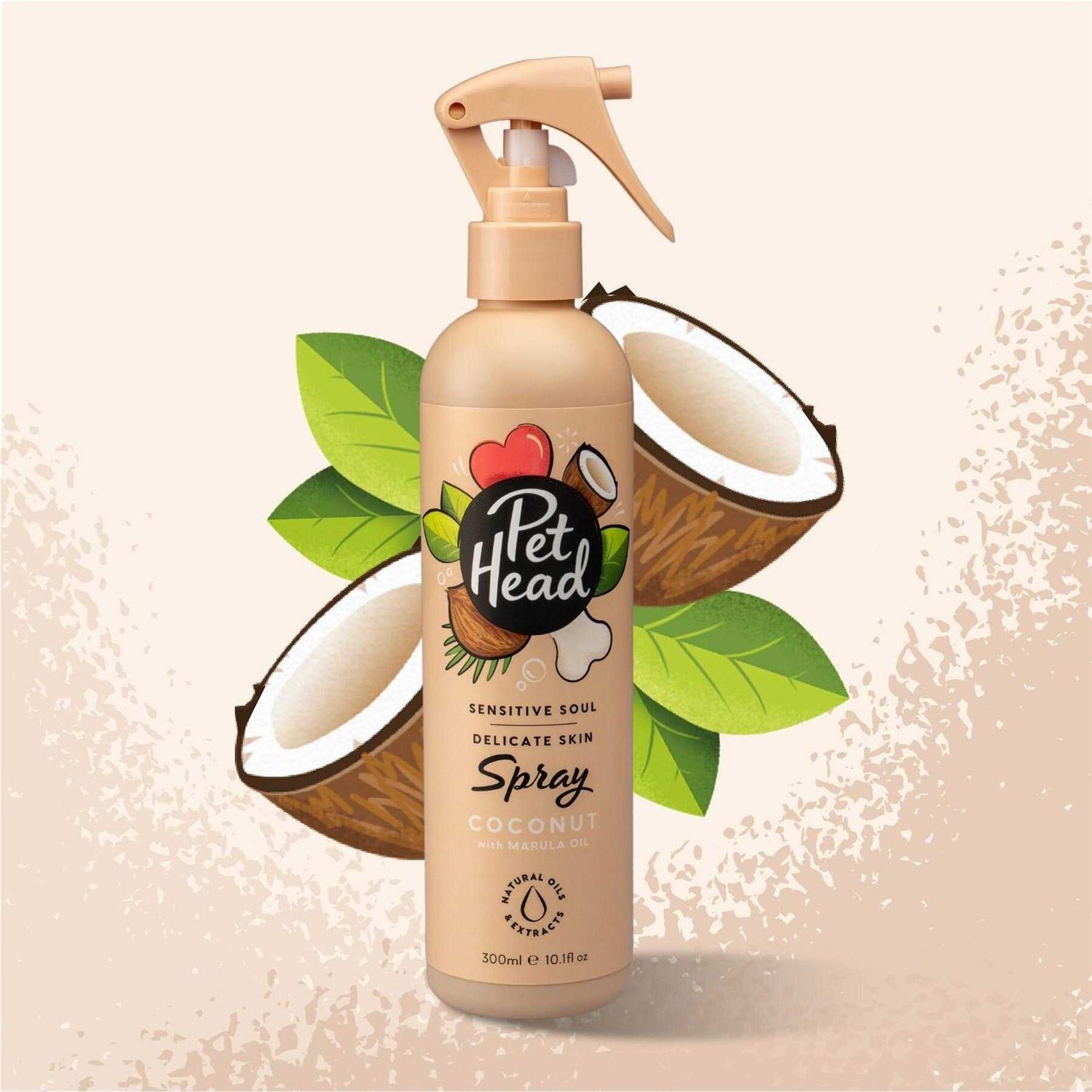 Pet Head Sensitive Soul Delicate Skin Spray for Dogs Coconut with Marula Oil - Healthber