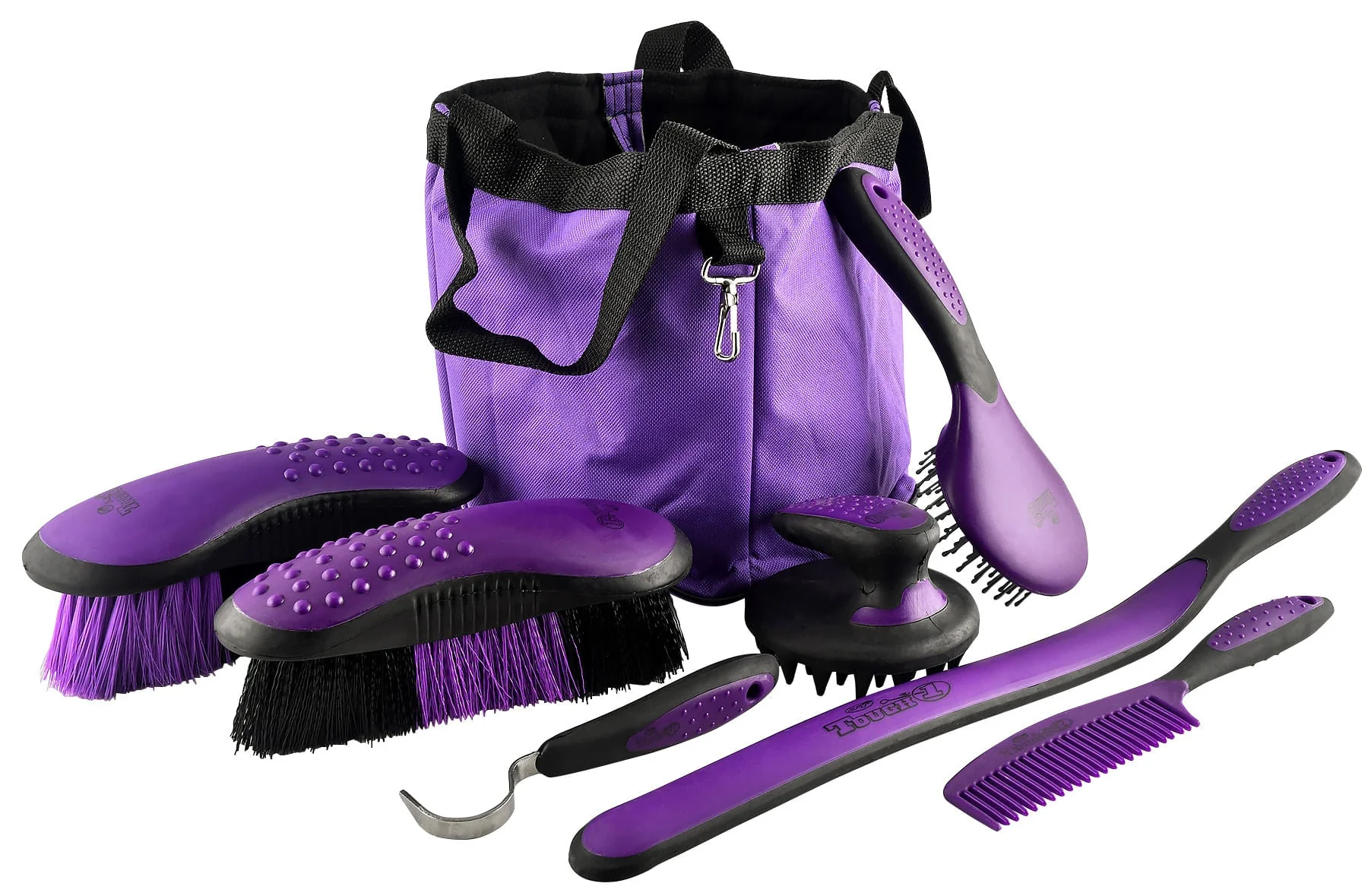 Great Grips Horse Grooming Set with Bag, 7-piece - Healthber