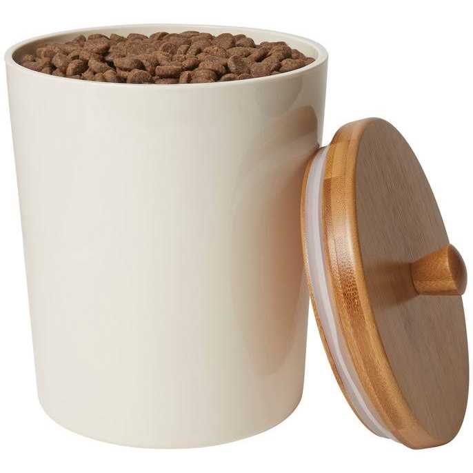 Frisco Melamine Dog & Cat Treat Jar with Bamboo Lid - Healthber