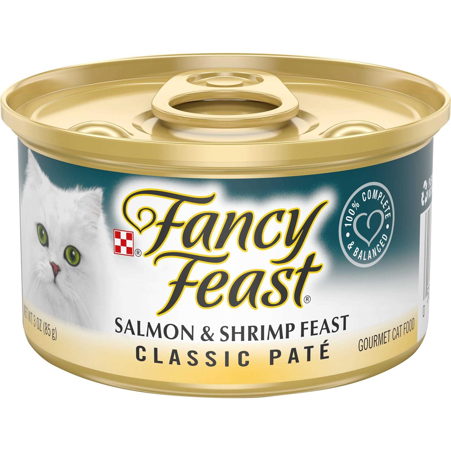 Fancy Feast Classic Salmon & Shrimp Feast Cat Food - Healthber