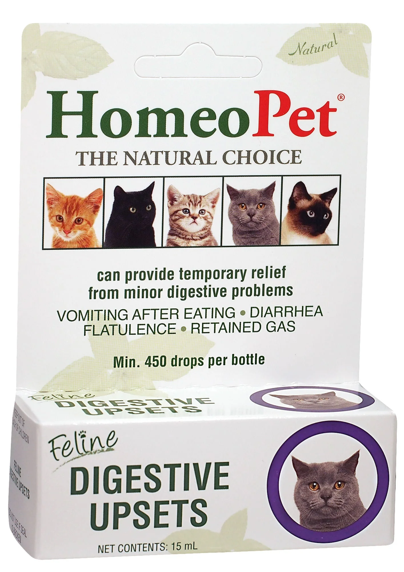 HomeoPet Digestive Upsets Feline, 15 mL - Healthber