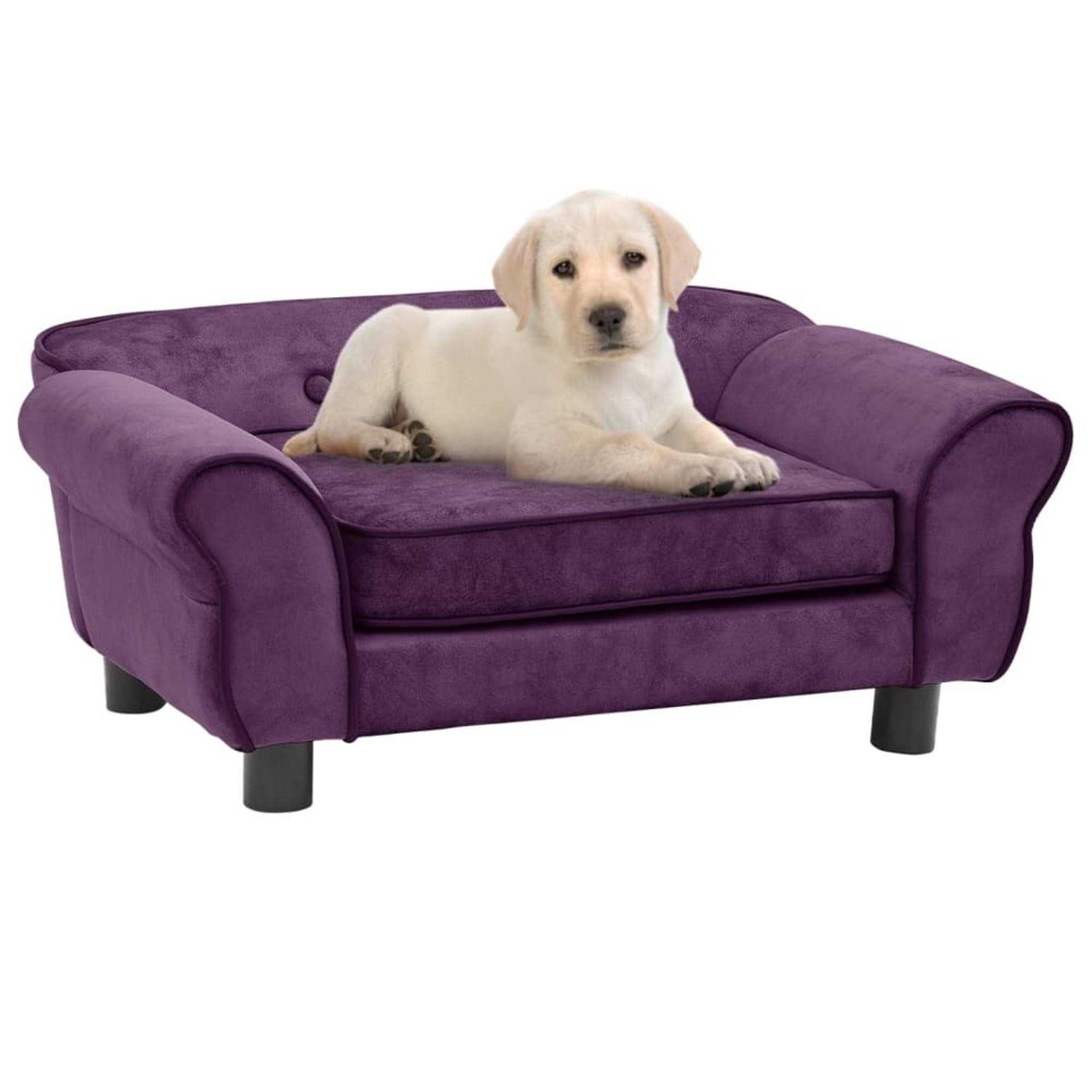 vidaXL Dog Sofa 28.3×17.7×11.8 Plush - Healthber