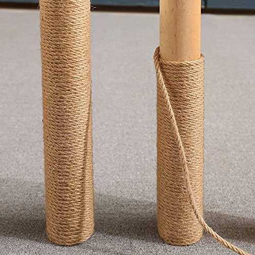 Nature Hemp Rope,1/4inch Heavy Duty Jute Twine for Cat Tree and Tower - Healthber