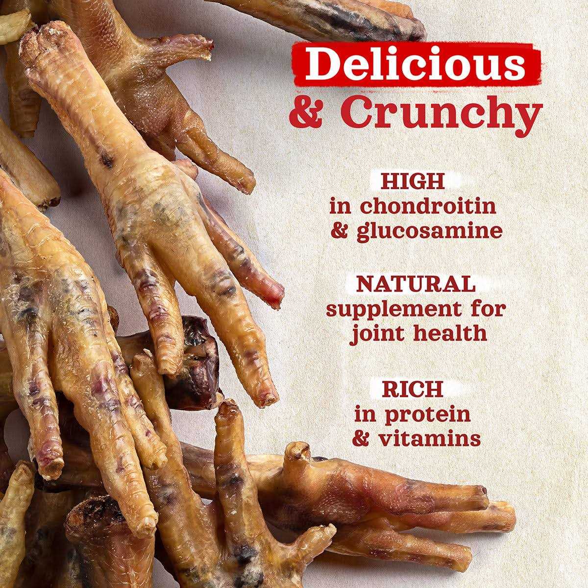 Natural Farm Chicken Feet Dog Treats - Healthber