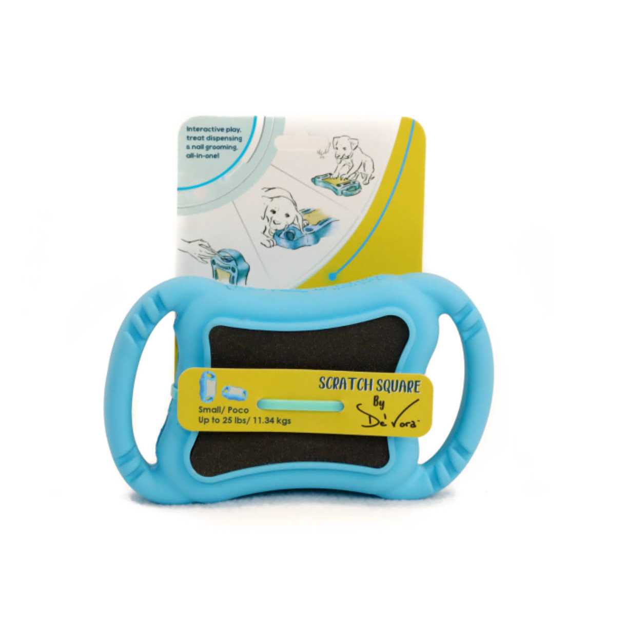 de’ Vora Scratch Square Dog & Cat Grooming Toy - Healthber