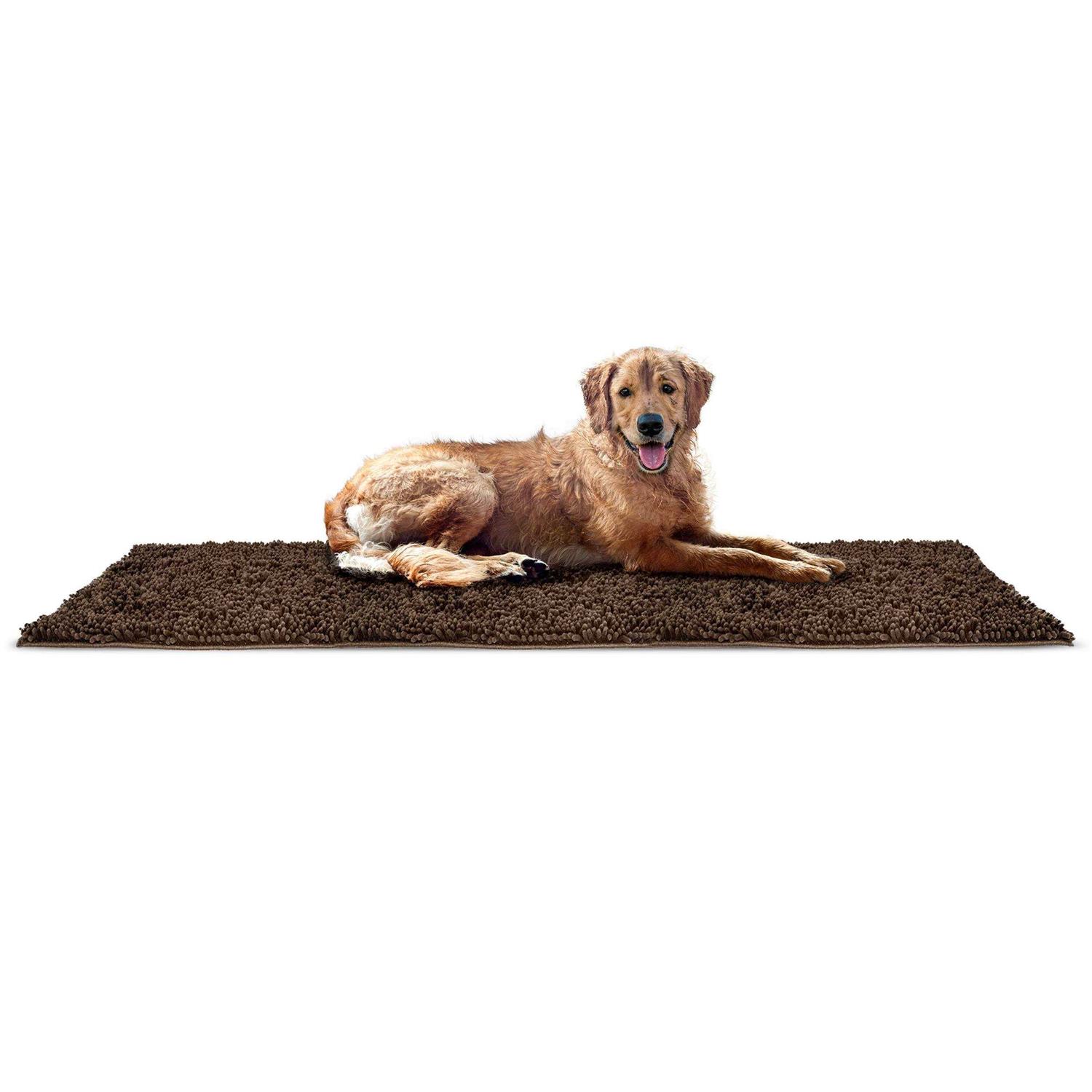 FurHaven Pet Dog Mat Muddy Paws Towel Shammy Rug - Healthber