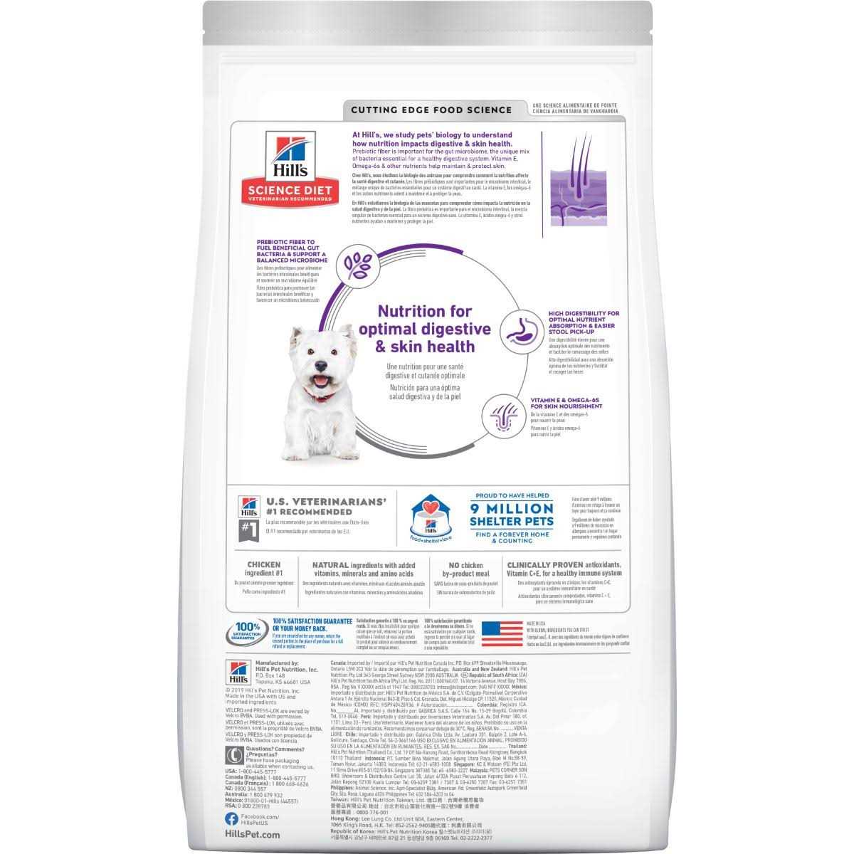 Hill’s Science Diet Adult Sensitive Stomach & Skin Small Bites Dry Dog Food - Healthber