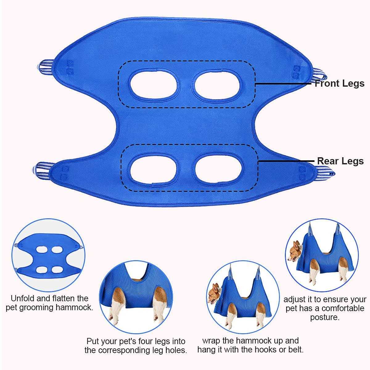NetCan Pet Grooming Hammock Harness - Healthber