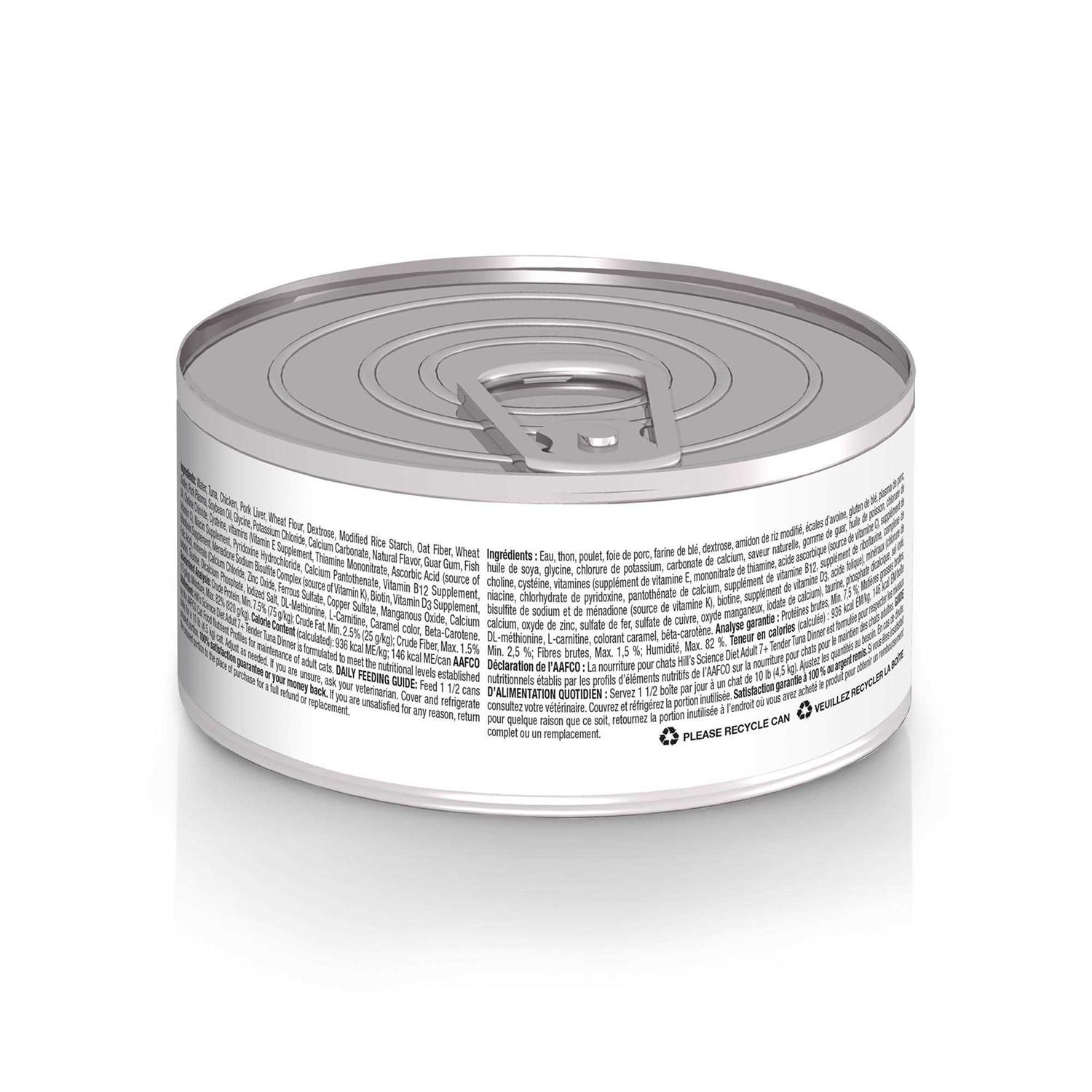 Hill’s Science Diet Adult 7+ Tender Tuna Dinner Cat Food - Healthber