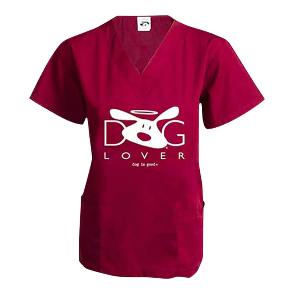 Dog is Good Scrub Top, Dog Lover - Healthber