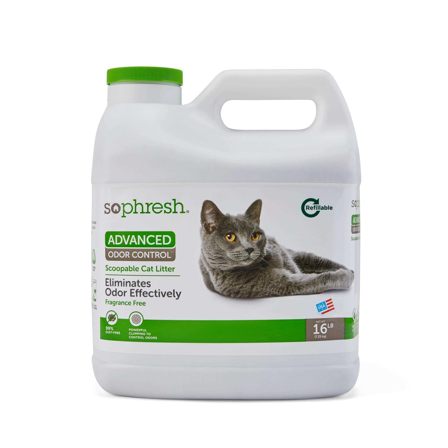 So Phresh Advanced Odor Control Scoopable Fragrance Free Cat Litter - Healthber
