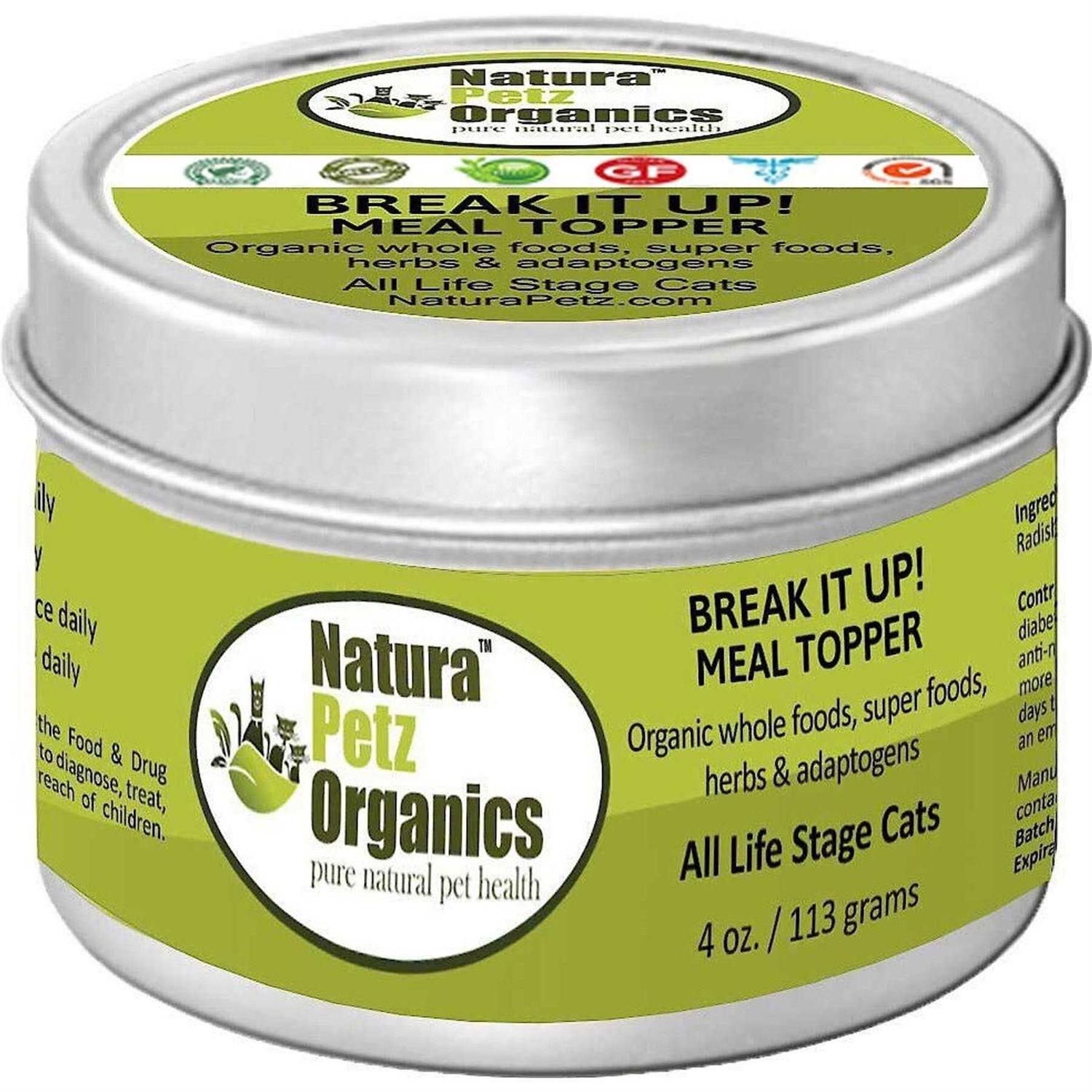 Natura Petz Organics Break It Up! Meal Topper Stone Breakder Stone Eliminator* for Dogs And Cats - Healthber