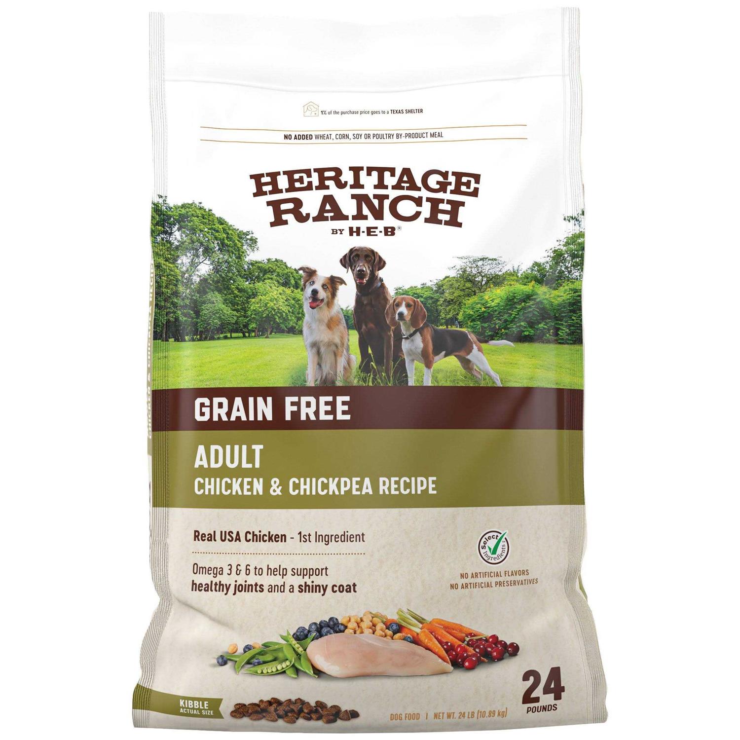 H-E-B Heritage Ranch Grain Free Dry Dog Food - Healthber
