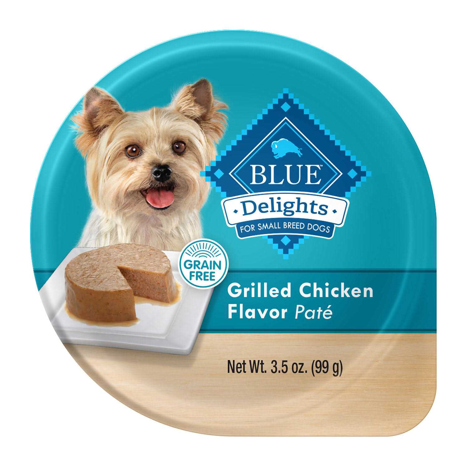Blue Buffalo Delights Grilled Chicken Flavor Pate Small Breed Dog Food - Healthber