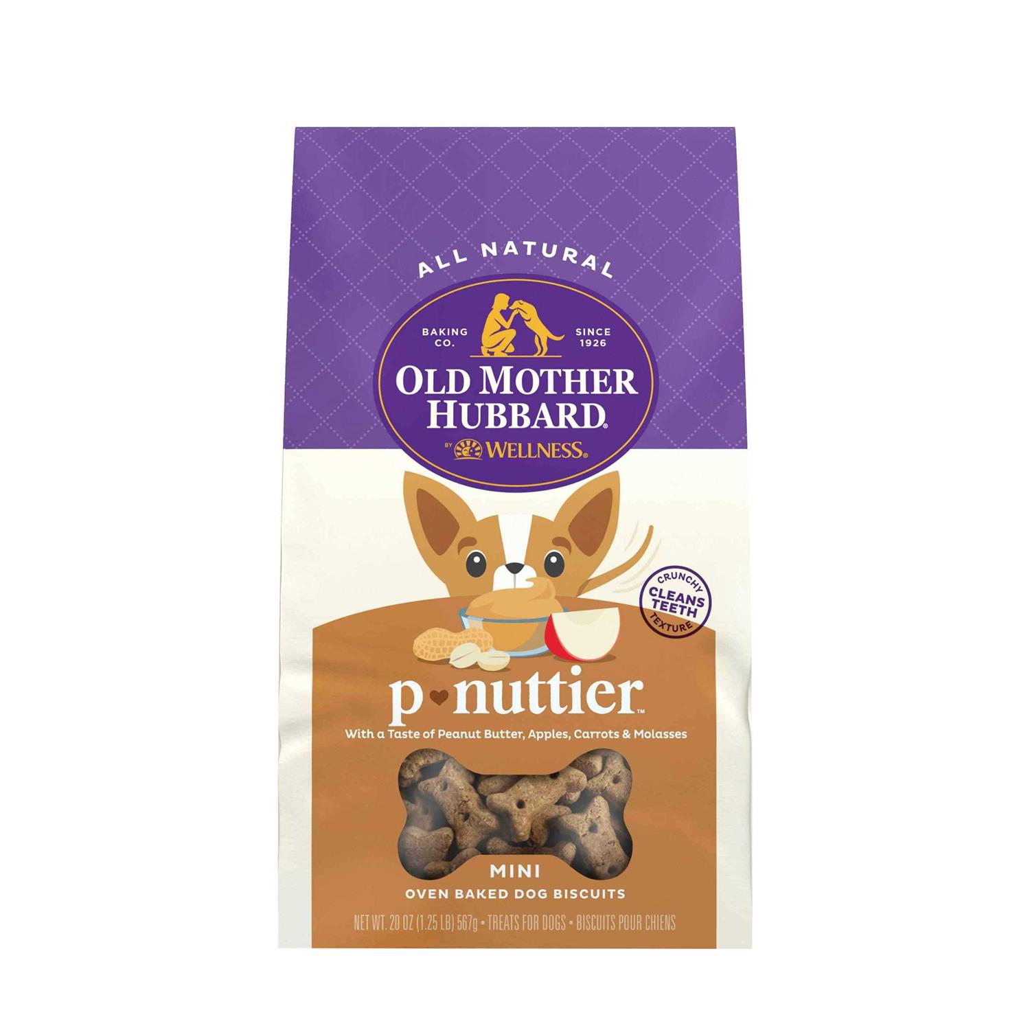 Old Mother Hubbard Classic P-Nuttier Biscuits Baked Dog Treats Mini - Healthber