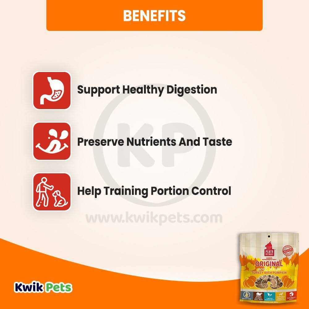 Plato Real Strips Turkey Dog Treats - Healthber