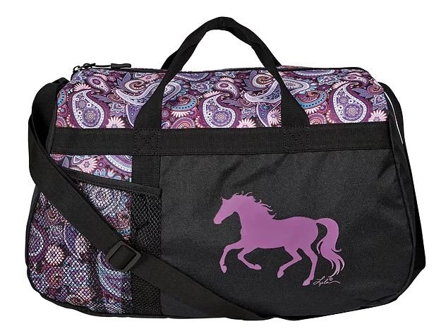 Lila Galloping Horse Duffle Bag - Healthber