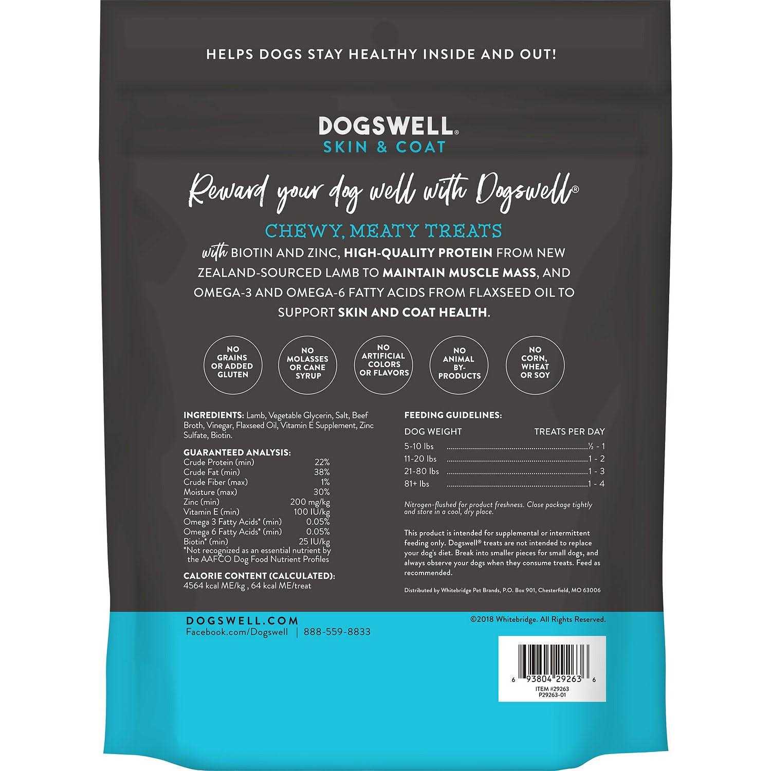 Dogswell Salmon Skin & Coat Jerky - Healthber