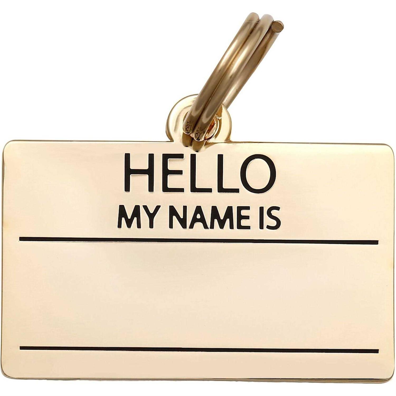 Two Tails Pet Company Hello My Name is ID Tag - Healthber