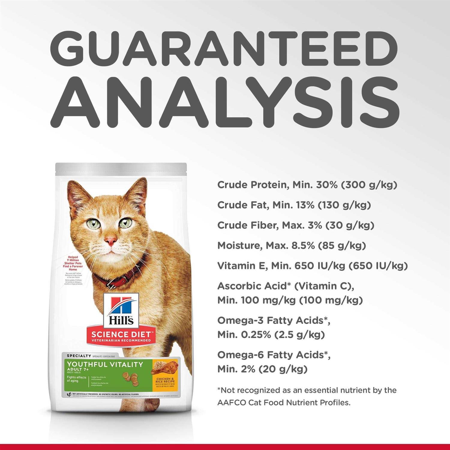 Hill’s Science Diet Adult 7+ Senior Vitality Dry Cat Food - Healthber