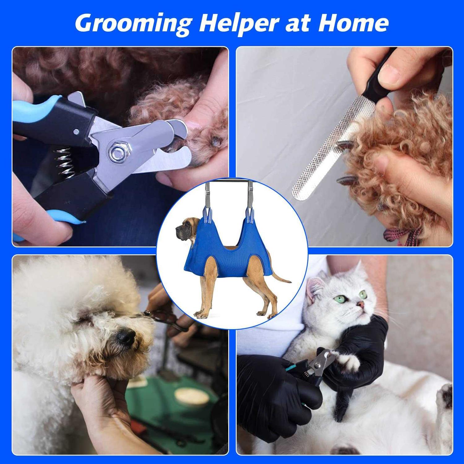 Ateson Pet Grooming Hammock Dogs Nail Nail Grooming - Healthber