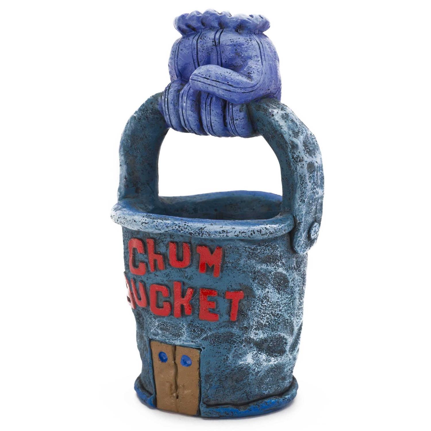 Penn-Plax Spongebob Squarepants Aquarium Ornament The Chum Bucket Medium - Healthber