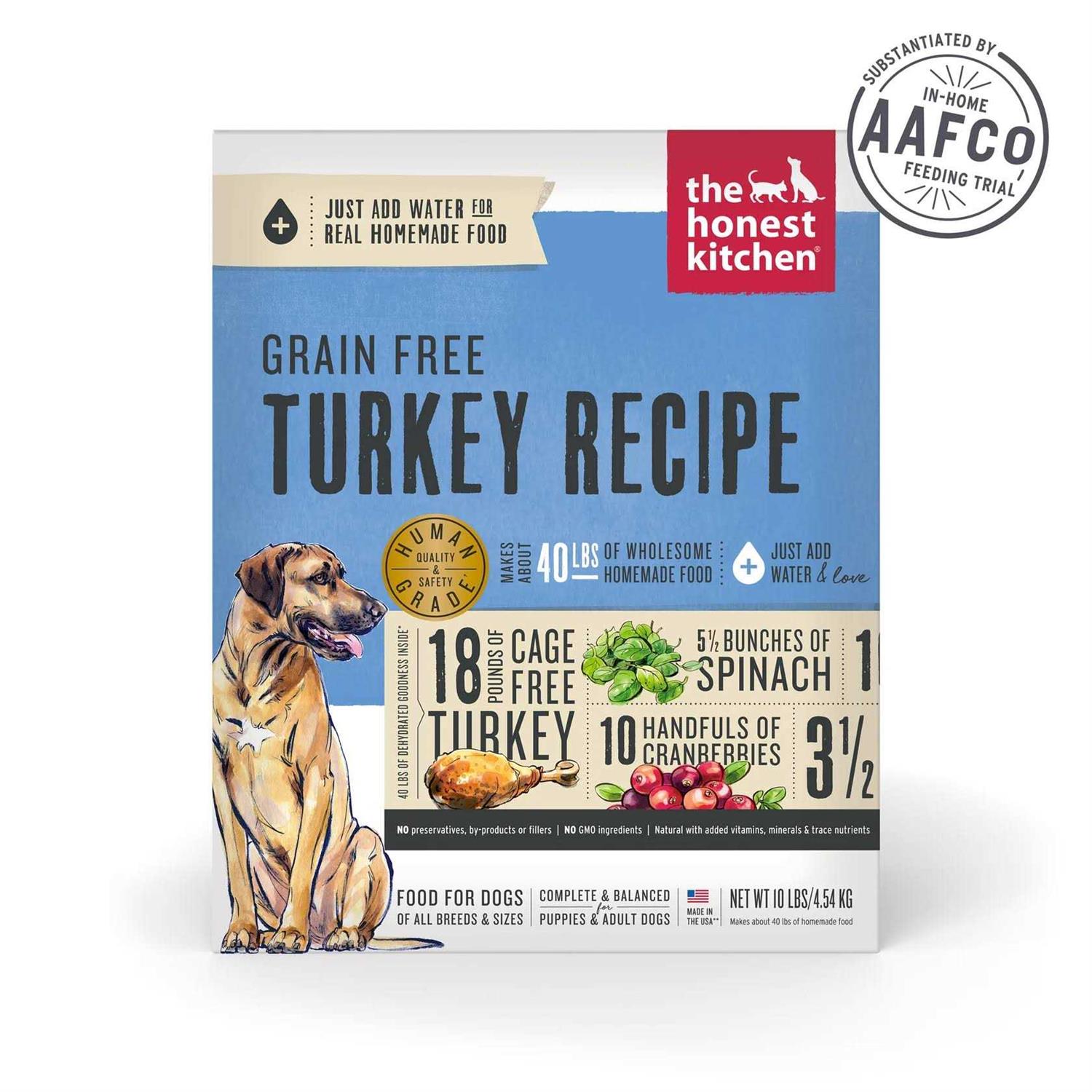 The Honest Kitchen Dehydrated Grain Free Turkey Dog Food - Healthber