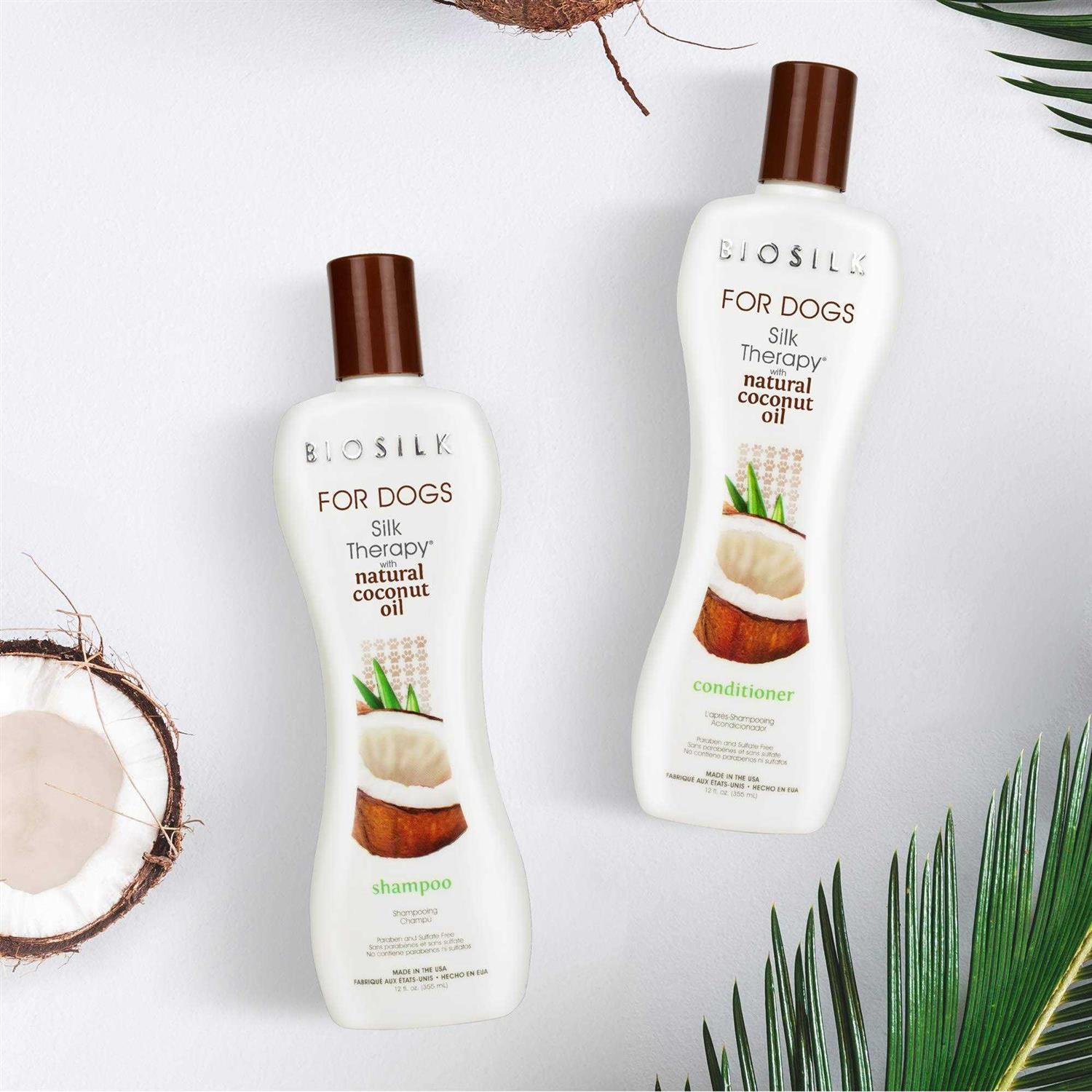 Biosilk for Dogs Silk Therapy Conditioner with Natural Coconut Oil - Healthber