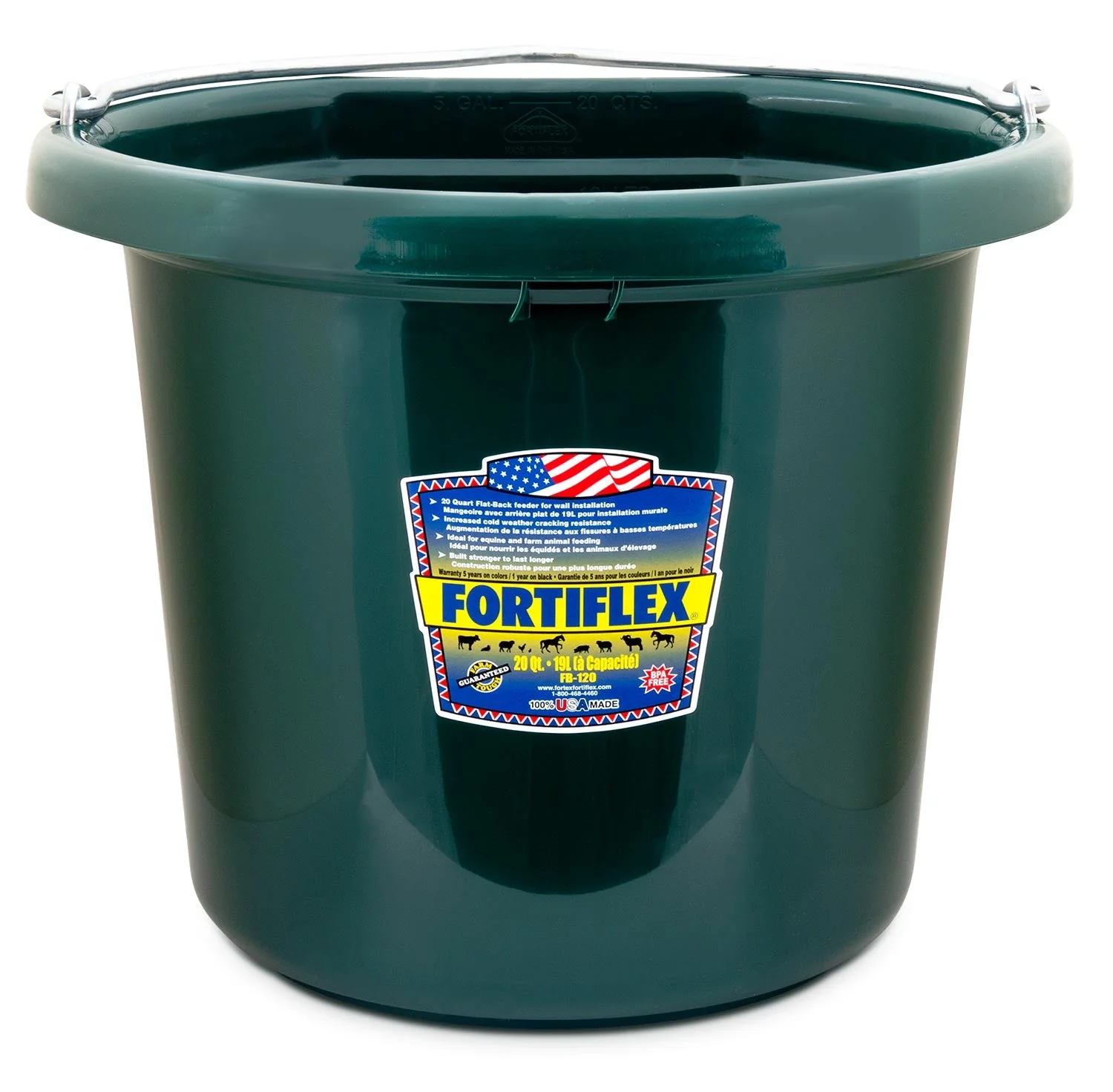 Fortiflex Flatback Bucket, 5 Gallon - Healthber
