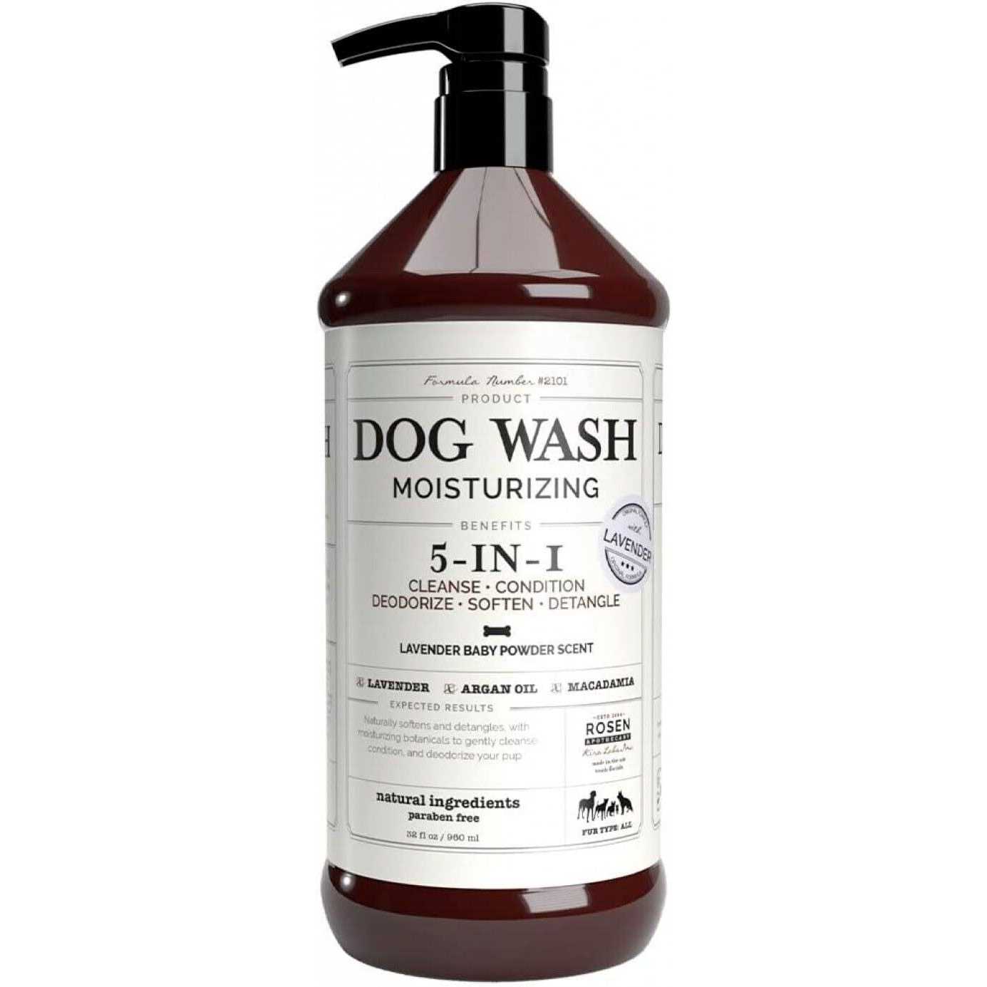 Rosen Apothecary Moisturizing Dog Wash 5-in-1 for Cleansing - Healthber