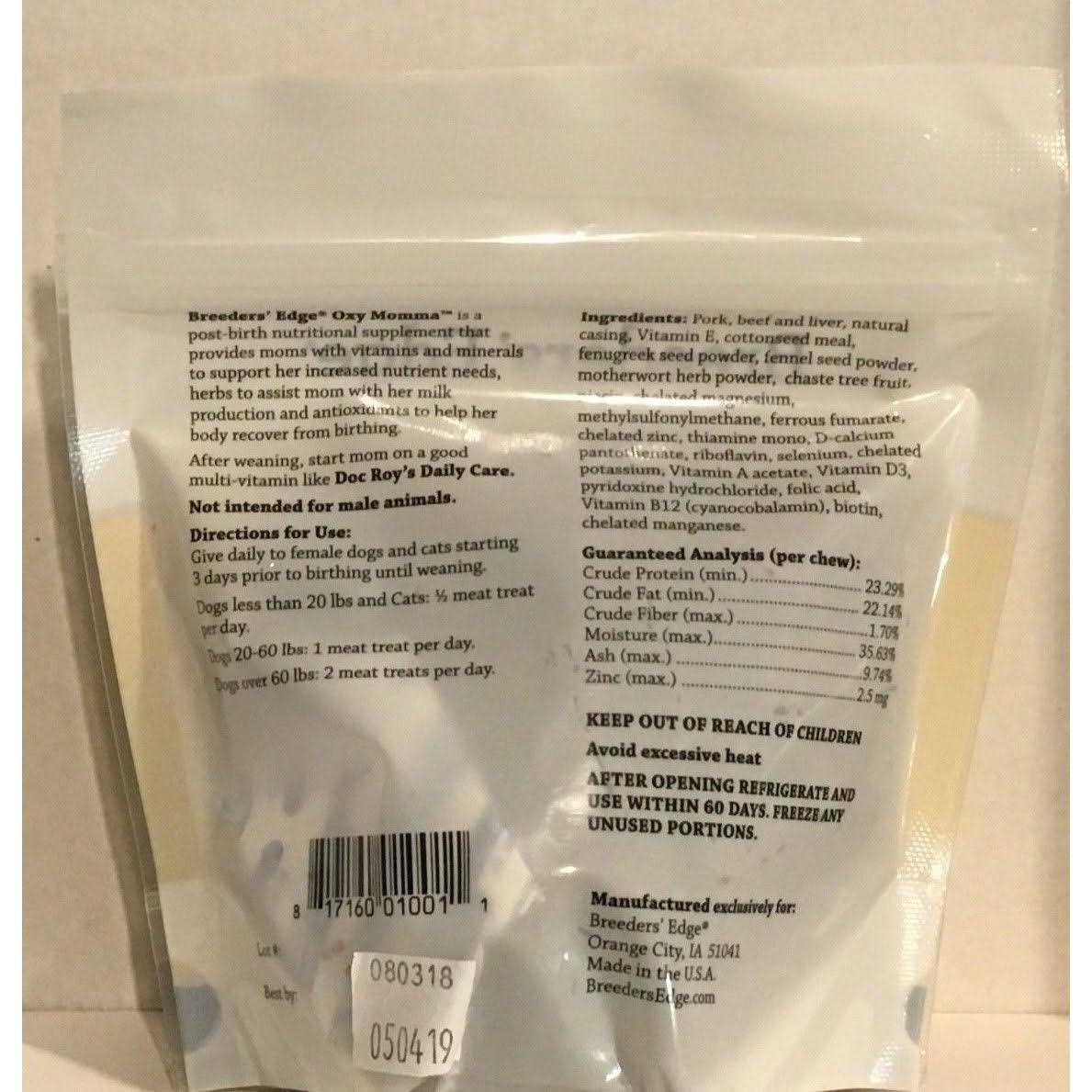 Revival Animal Health Breeder’s Edge Oxy Momma Nursing & Recovery Supplement - Healthber