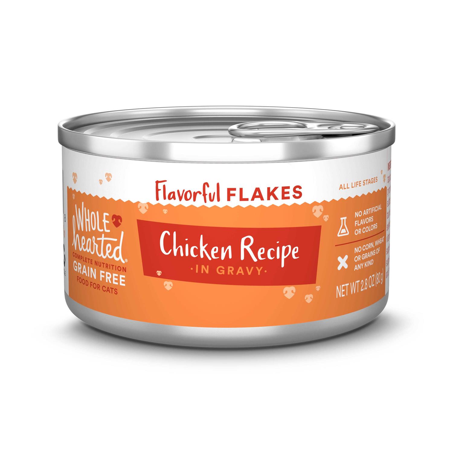 WholeHearted Chicken Recipe Flaked In Gravy Food For Cats - Healthber