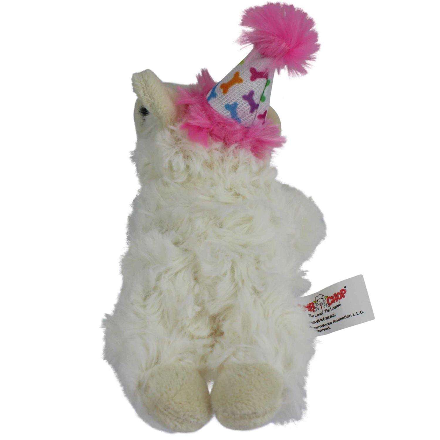 Multipet Happy Birthday Mini Lamb Chop Dog Toy - Healthber